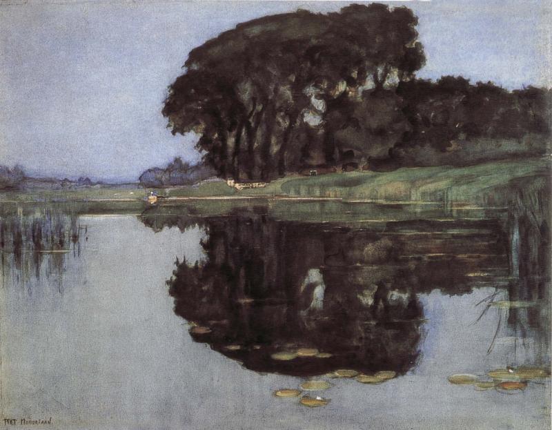 Piet Mondrian Shadow of trees